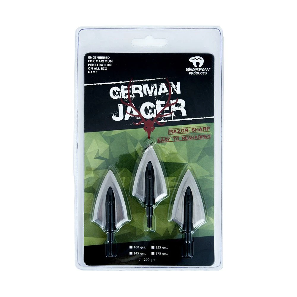 Bearpaw Jager Broadheads - 125g 3 Bearpaw Jager Broadheads - 125g