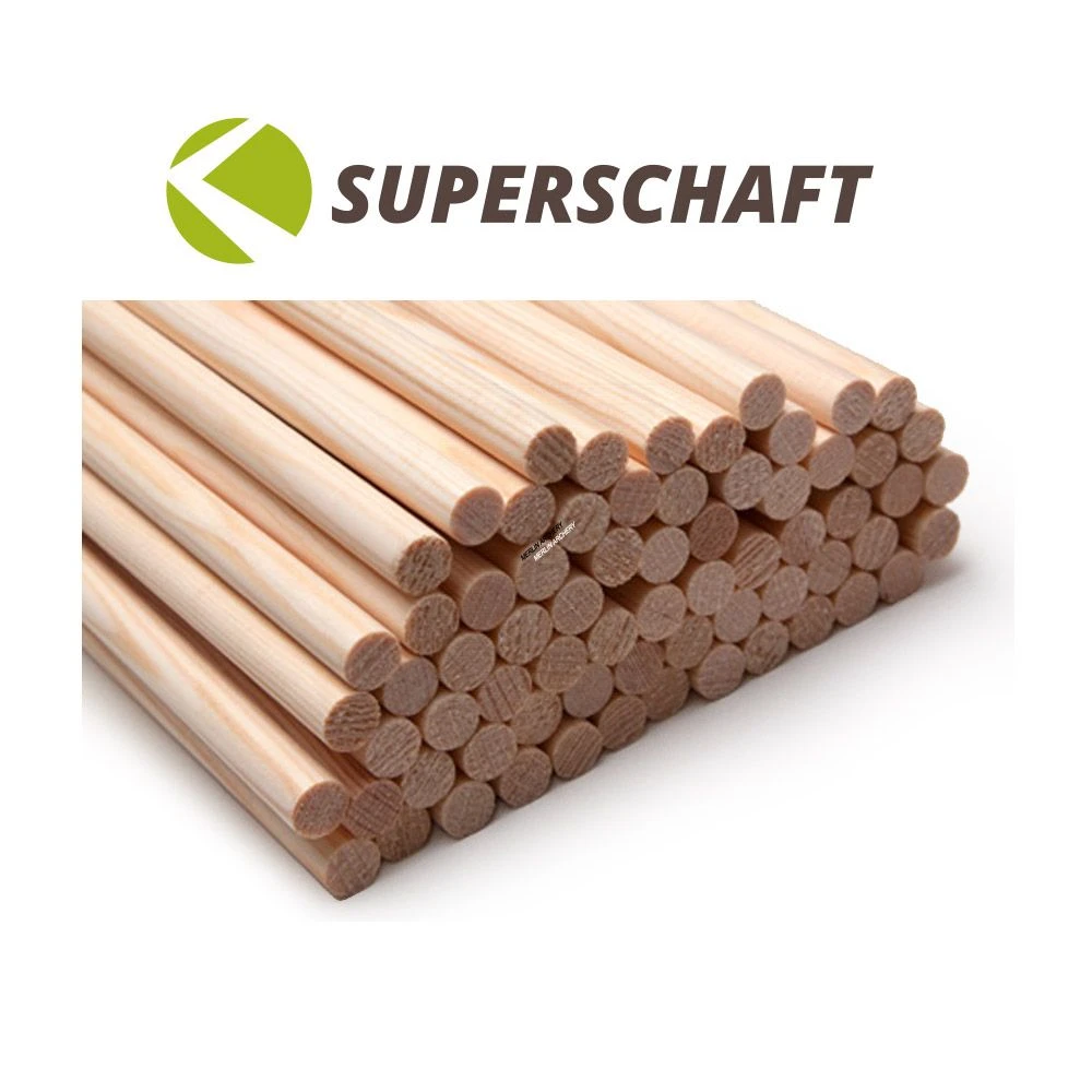 Superschaft Spruce Tapered Arrow Shafts - 5/16 To 9/32 - Weight Matched 3 Superschaft Spruce Tapered Arrow Shafts - 5/16 To 9/32 - Weight Matched
